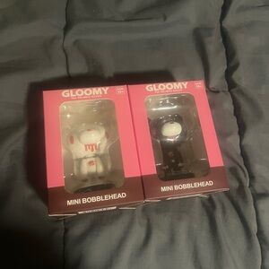 Gloomy Bear Mini Bobblehead Set - White and Black